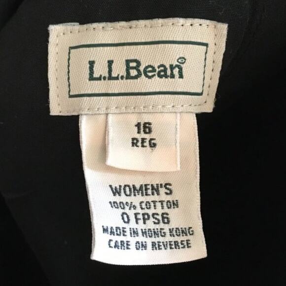 VTG L.L. BEAN High Rise Bermuda Shorts in Navy Blue SZ 14 - Picture 6 of 8